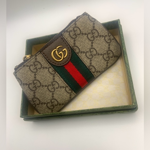 Gucci Supreme GG Monogram Zip Key Pouch - Picture 6 of 7